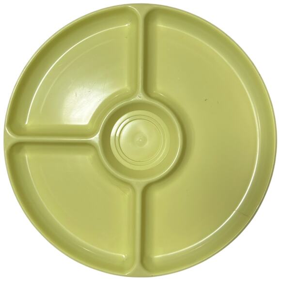 Vintage Hawkeye Yellow Divided Plates Mugs Picnic Set Burlington - Picture 14 of 16